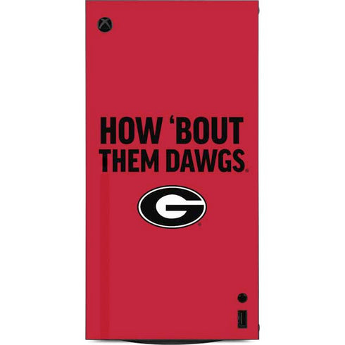 University of Georgia How Bout Them Dawgs XBox Series X Digital Edition Console Skin